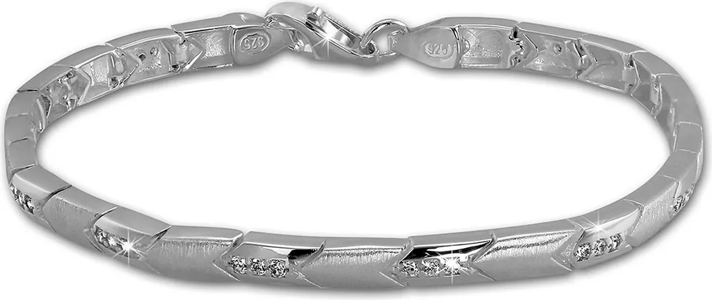 Bracelet SilberDream 19cm en Argent 925 Flèche Blanche SDA451W pour Femme
