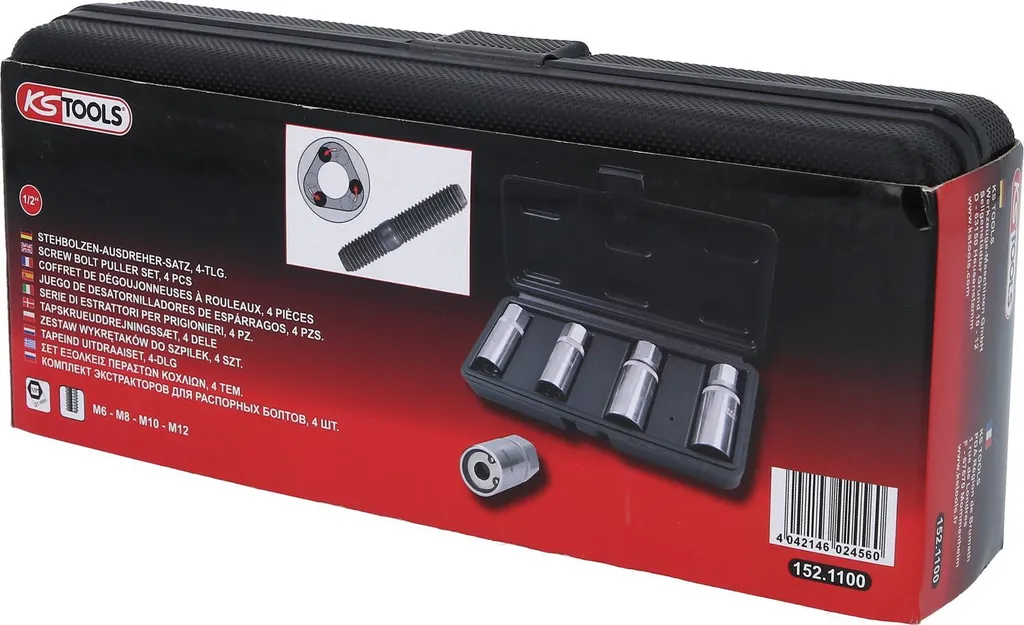 Jeu d'extracteurs de goujons à galets KS TOOLS 152.1100 ultra robuste - 5