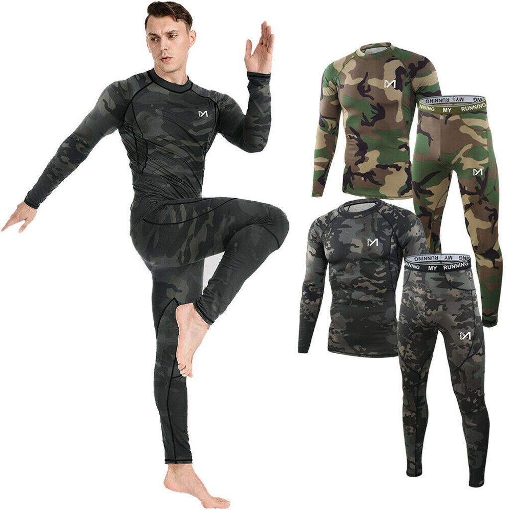 Herren Thermo Unterwäsche Set - Wärmendes Fleecefutter Für Winter