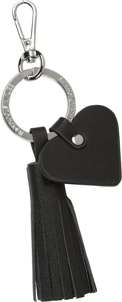 Marc O'Polo Leder Schlüsselanhänger Funy Key Ring Black schwarz