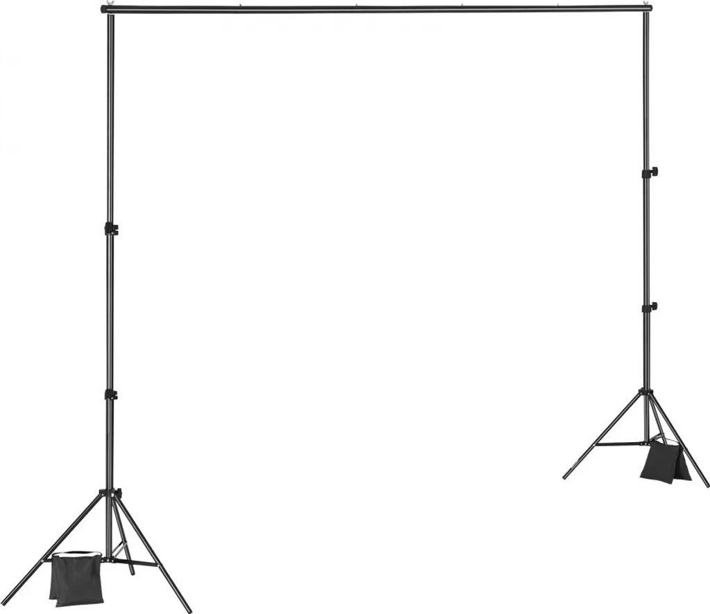 Support de fond studio photo réglable 198x300cm - Structure aluminium robuste - 12