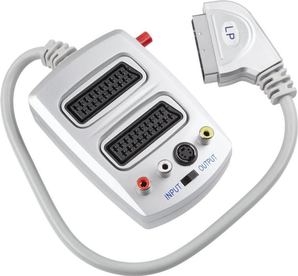 Riduttore SCART-2x plug+SVHS+3xRCA+prep.HQ Immagine del prodotto 