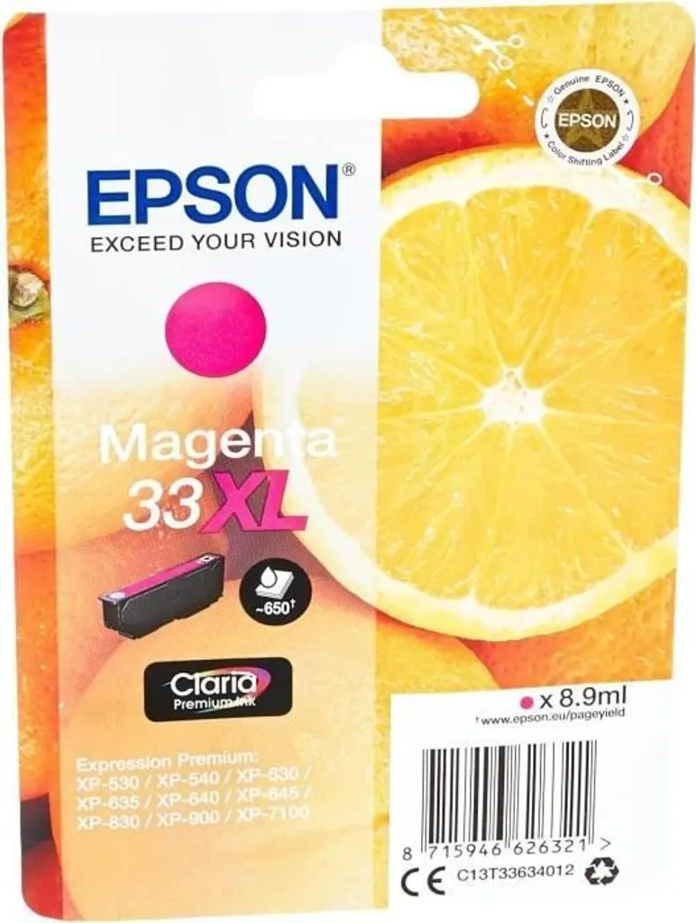 Epson T3363 XL Magenta Inchiostro Originale Claria Premium T336340 - 2