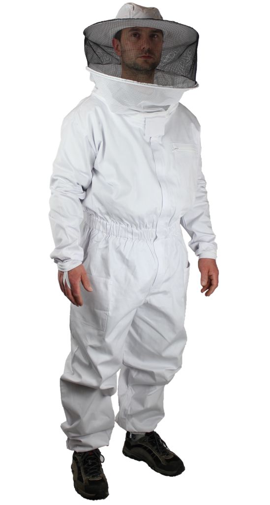 Qualitäts Imkerbekleidung: Imkeroverall, Imkeranzug Gr. XXS (38/40), runde Haube - Praktischer Schnitt (Größen 128 bis 5 XL erhältlich)