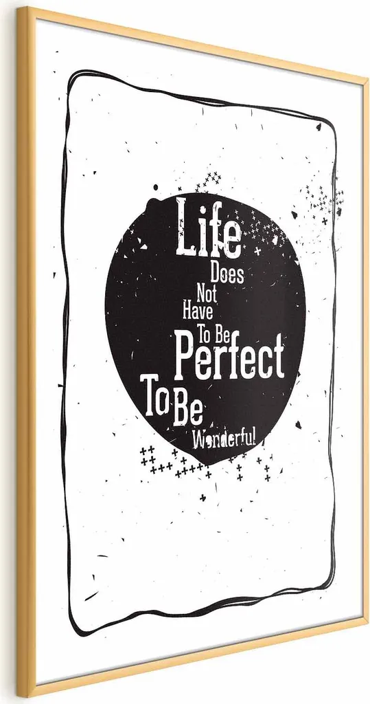 Poster 60x90 con Cornice Dorata Sottile Senza Bordo | Arte e Design