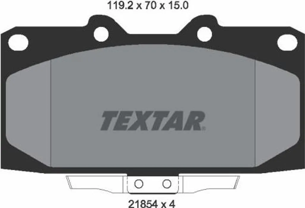 Plaquettes de frein Textar 2185401 haute durabilité pour freinage OE