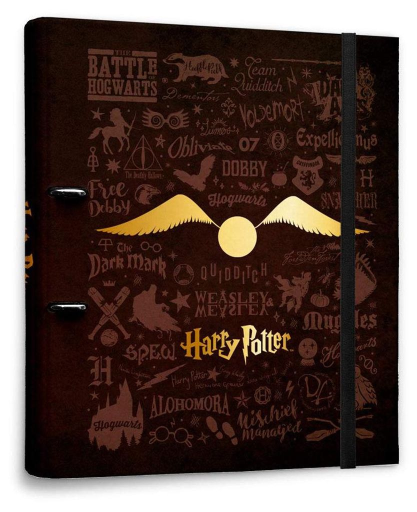 Harry Potter - Chemise A4 (2 anneaux, élastique) Image du produit 