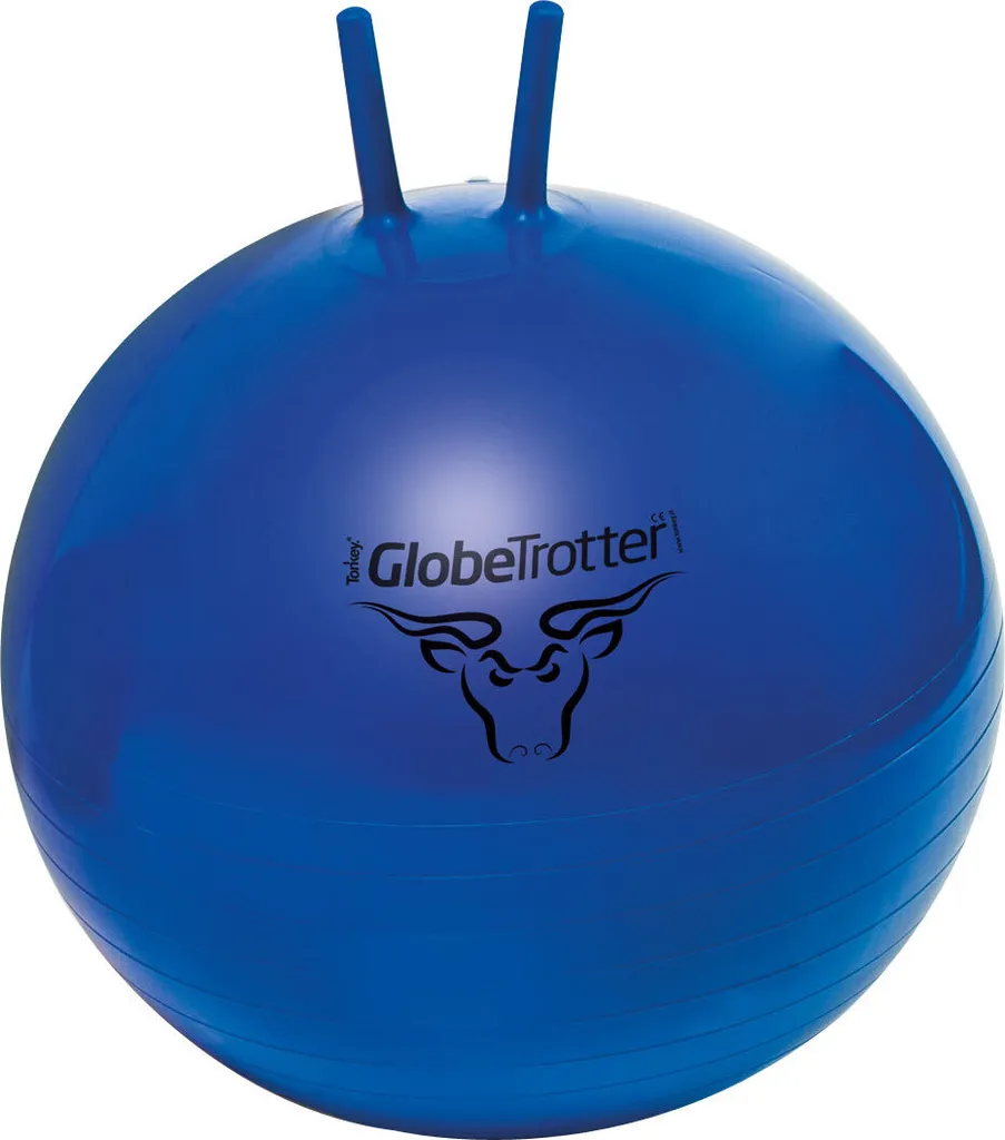 Ballon sauteur Original Pezzi® Globetrotter bleu - Jouet de saut 53 cm