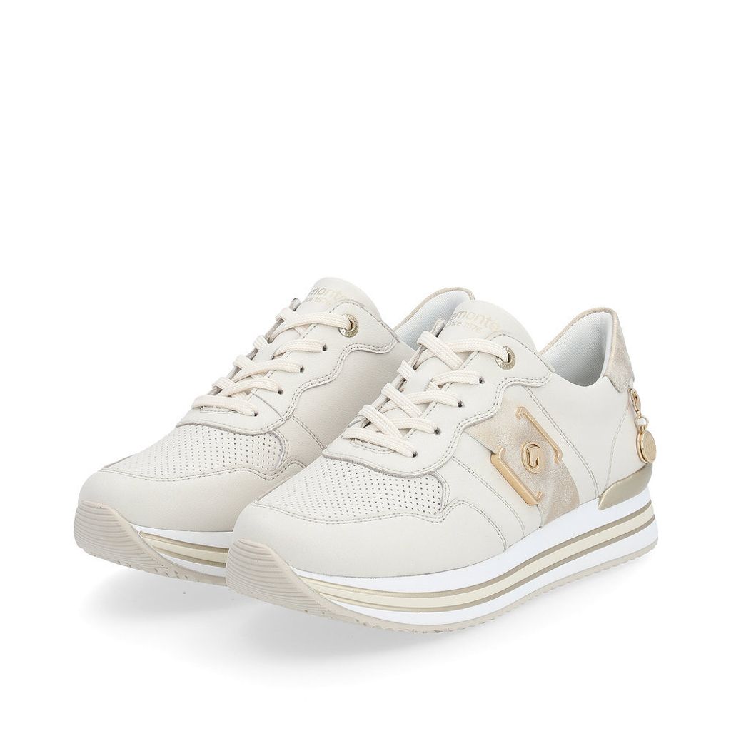 Remonte Damen-Sneaker Beige-Weiß, Farbe:beige/schlamm, EU Produktbild 