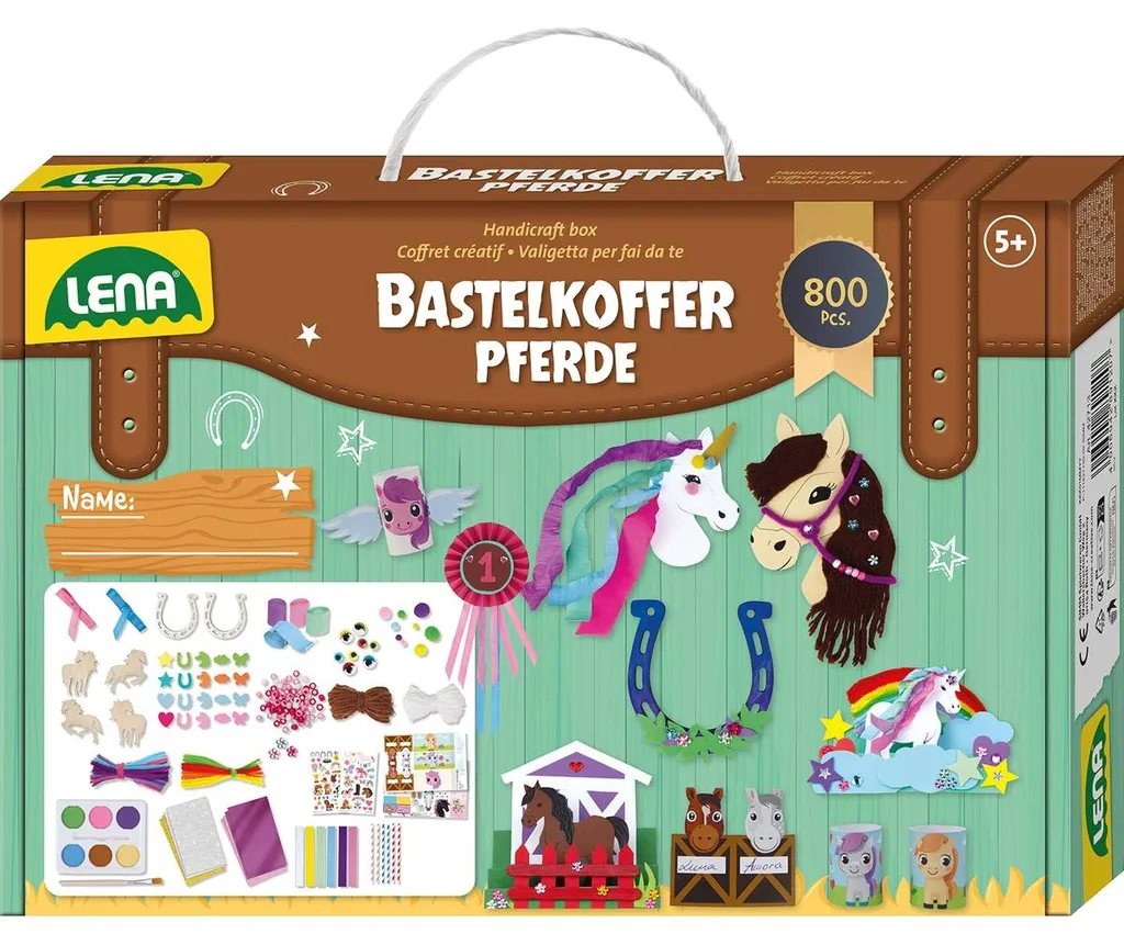 Activité manuelle chevaux pour enfant : coffret de bricolage Simm