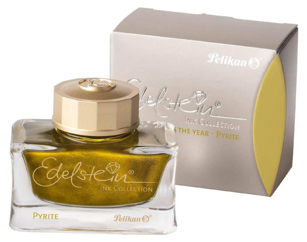 Pelikan Tinte Edelstein Ink "Pyrite" im Glas gold 50 ml Produktbild 