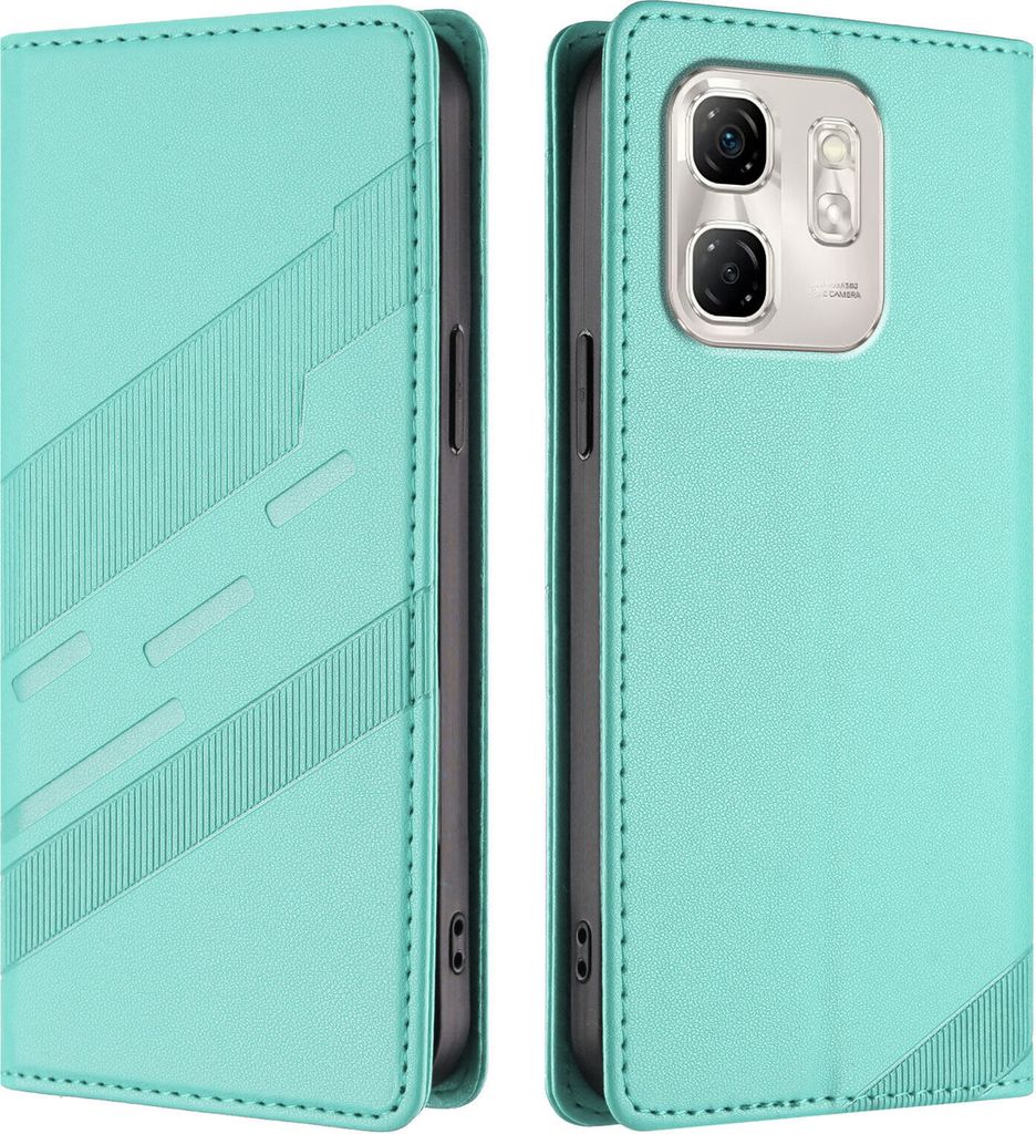 Hülle für Infinix Hot 50i/Smart 9/Smart 9 HD, Kunstleder Brieftaschen Handyhülle mit Kartenfach und Standfunktion Türkis