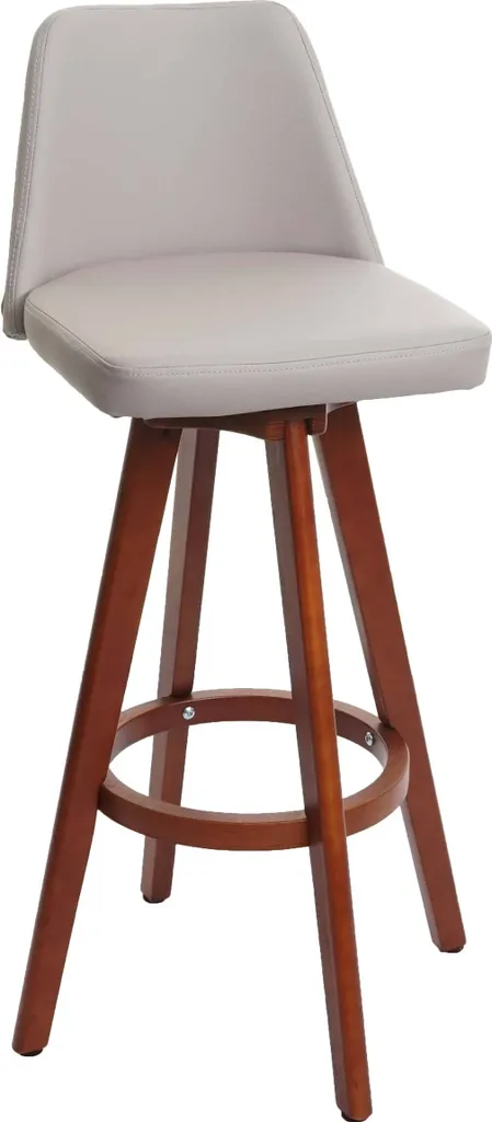 Sgabello Moderno HWC-C43 Taupe per Isola Cucina e Bancone Bar