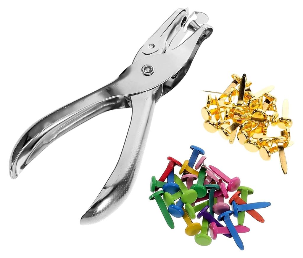 Dekorative Metallklammern Bunte Runde Kleine Brads für Basteln und Papierverarbeitung