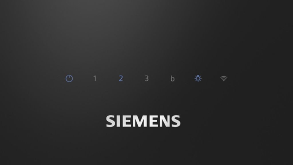 Siemens Wandesse 60 cm Klarglas schwarz bedruckt LC67KFN60 Produktbild 3