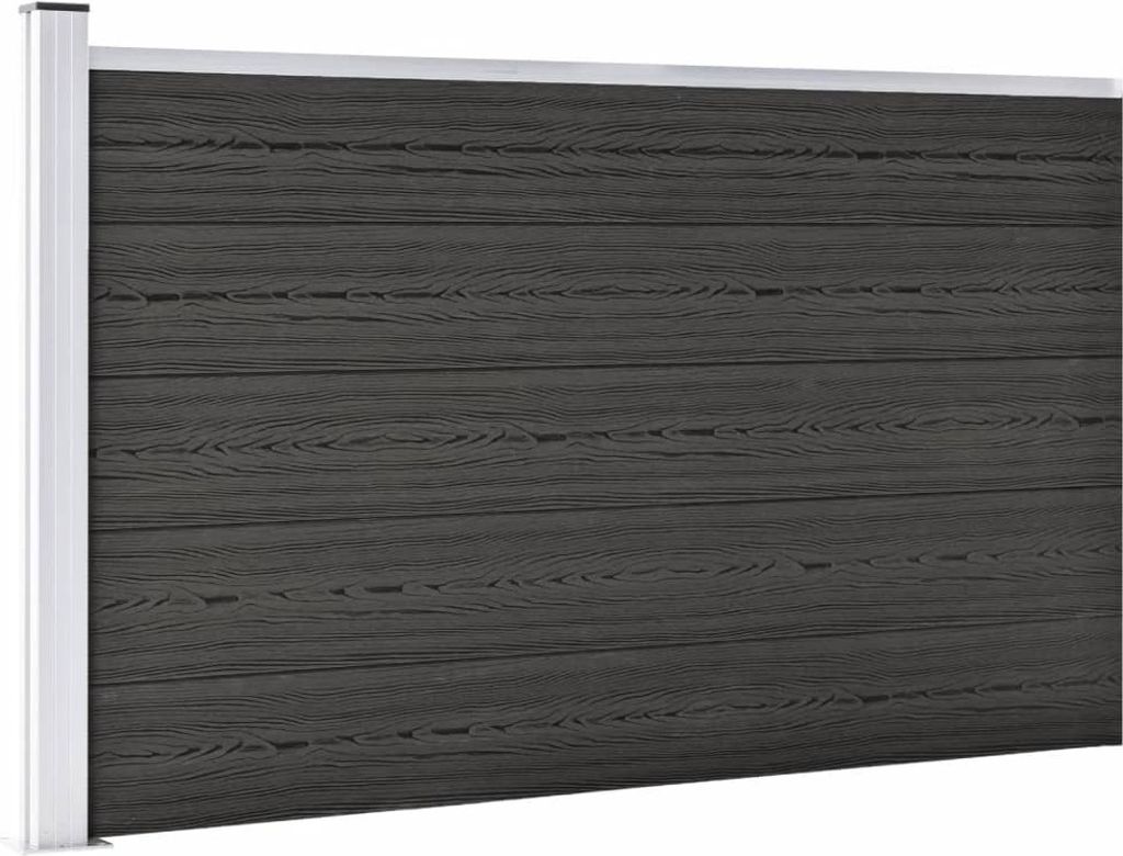 vidaXL Zahradní plot WPC 175x105 cm šedý Obrázek produktu 