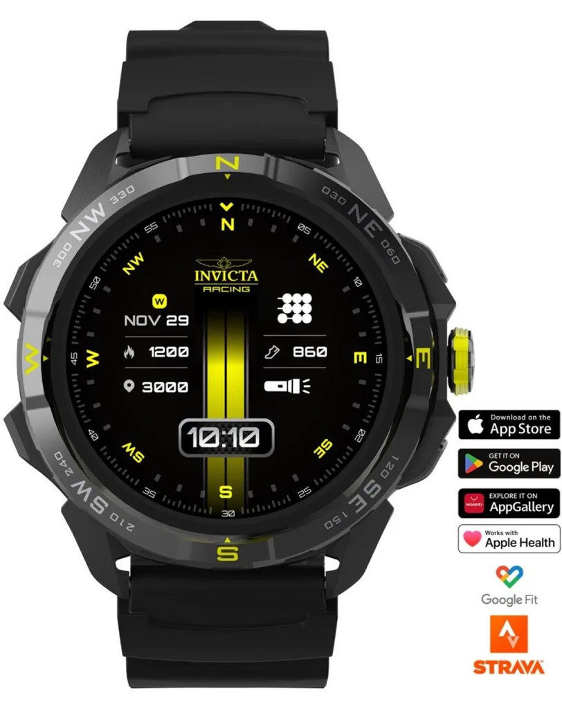 Invicta I-Tech Racing 47 mm Montre Connectée Écran HD Édition Limitée