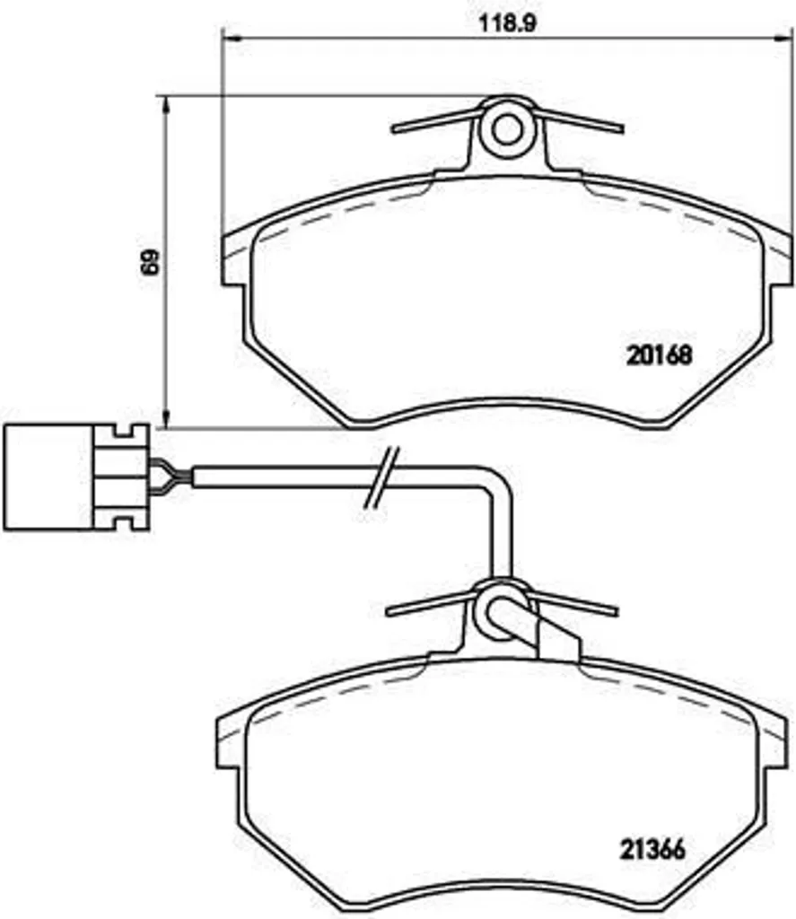 Plaquettes de frein pour Golf III et Vento Brembo P 85 034 sécurité route