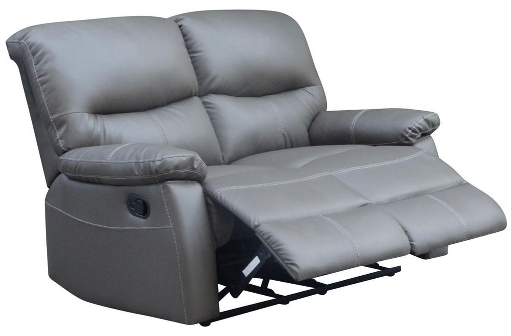 Relax-Sofa "Lincoln" - 197 x 89 x 103 cm - 3-Sitzer - Weiß Produktbild 