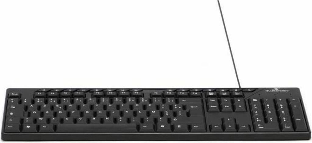 Tastatur Bluestork MEDIA OFFICE Schwarz AZERTY