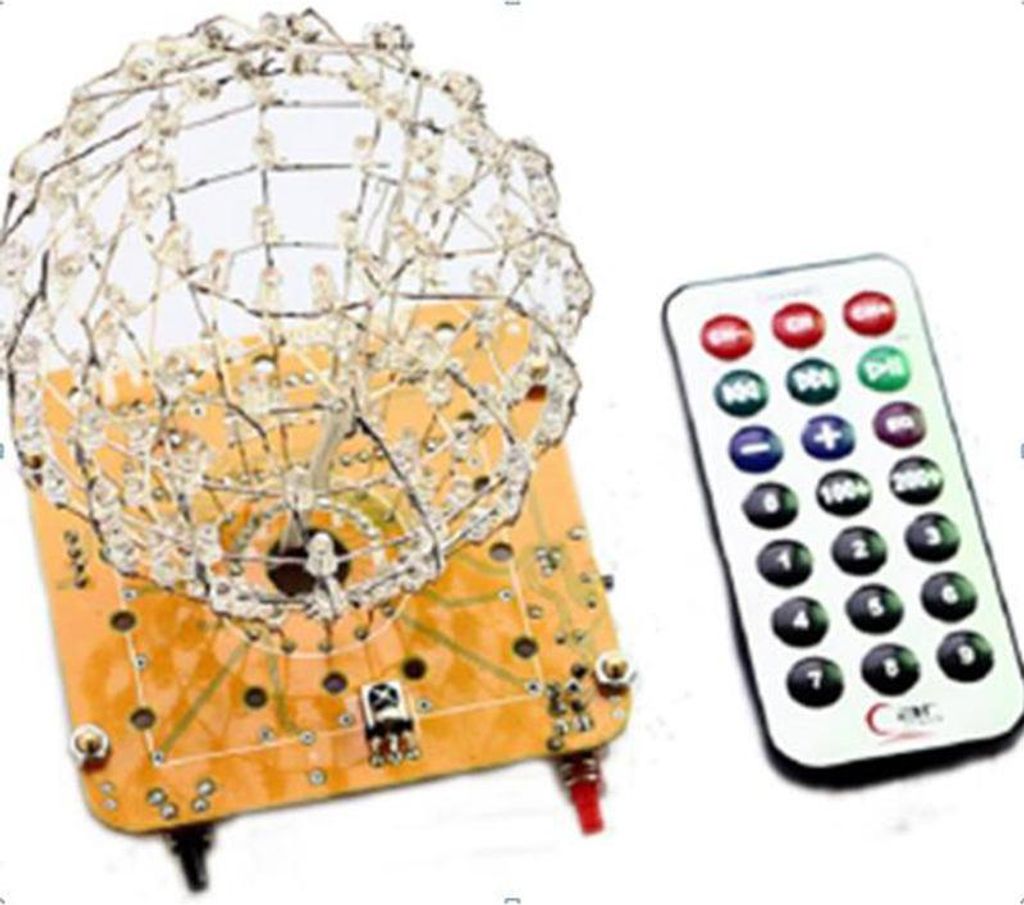 Lötübung LED-Cube-Ball - verschiedene Farben : Rot ohne Gehäuse Farbe: Rot Ausführung: ohne Gehäuse