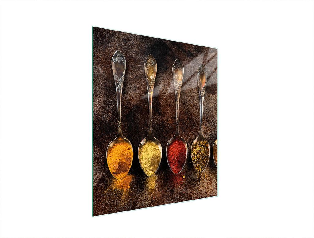 Glasschneidebrett 45x52 Gewürze