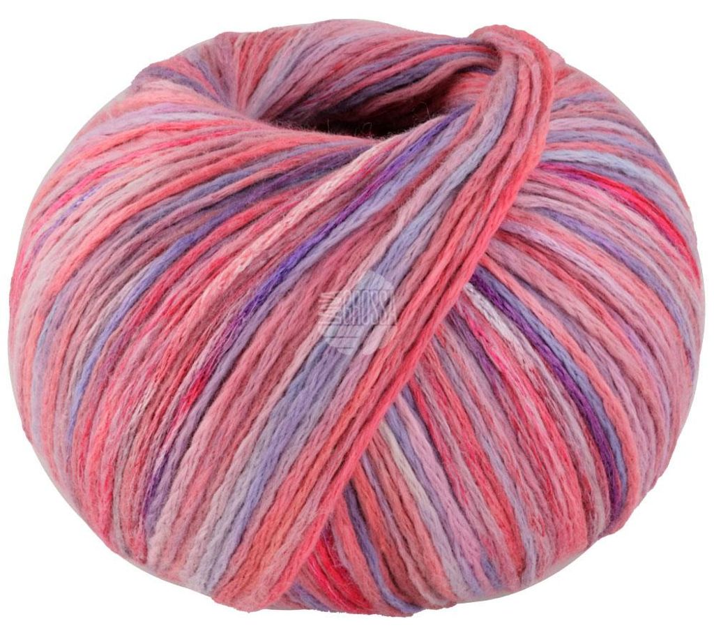 Lana Grossa - Cotonella Multi 0102 hellrot lila mint Produktbild 