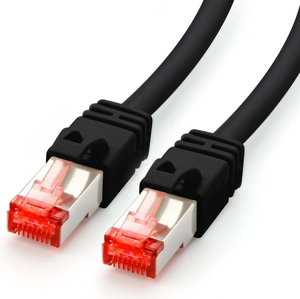 15m Netzwerkkabel Cat7, schwarz