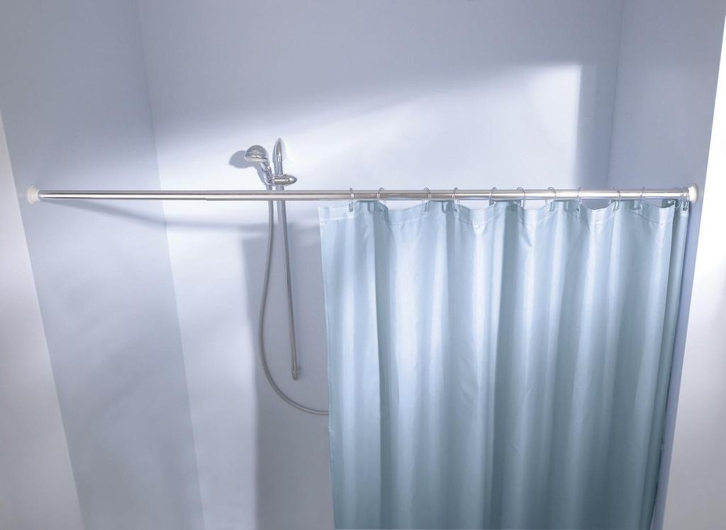 Kleine Wolke Federstange für Duschvorhang 125 - 220 cm / Ø 2,1 cm / chrom