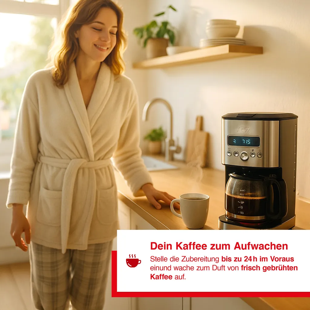 Cafetière Solis Aroma Brewer Drip Typ 1021 - Machine à Café Filtre 1,8L - 7