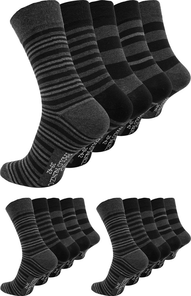 Paolo Renzo Business-Socken gemustert 15 Paar - Casual Produktbild 