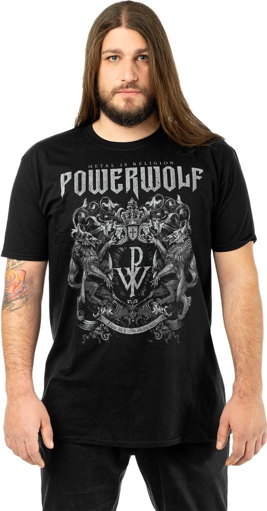Powerwolf T-Shirt Uni Crest - Metal Is Religion schwarz XXL