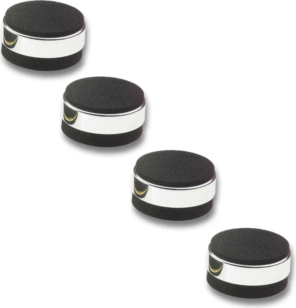 In-akustik Star Mini Absorber Chrome Set 4 pieds pour enceinte hi-fi