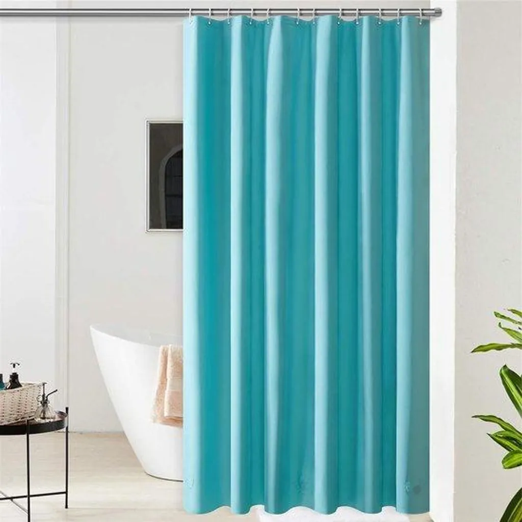 Rideau de douche turquoise imperméable 180x240 cm : adieu au sol mouillé