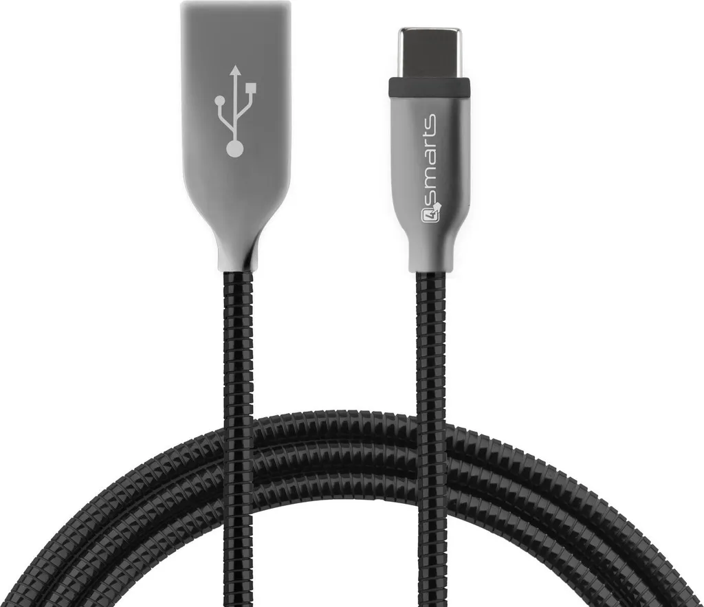 FERRUMCord FlipPlug Cavo dati USB tipo C Cavo di ricarica USB tipo C da 50 cm Nero
