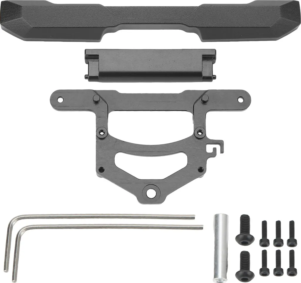 Pare-chocs Arrière en Métal pour Axial SCX24 Ford Bronco 1/24 Noir