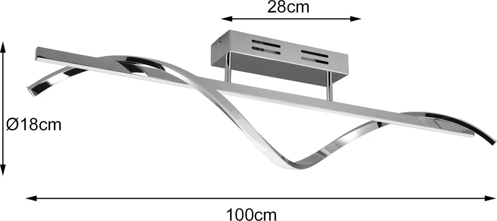 Lampada da soffitto moderna con LED integrato ISABEL argento RL R62201106 - 5
