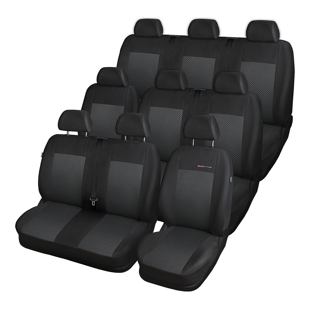Volkswagen Crafter BUS Front Schwarz Universal Sitzbezüge Sitzbezug Schonbezüge