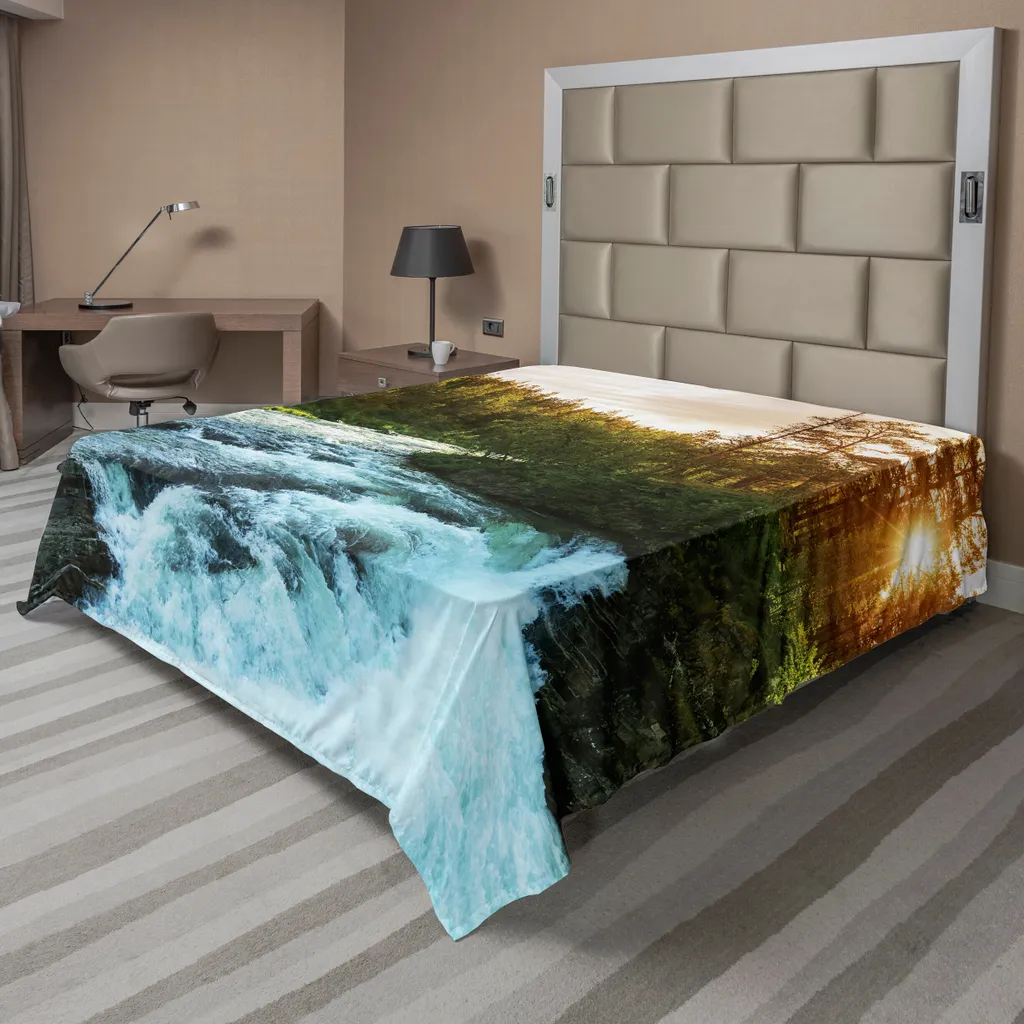 Drap de dessus décoratif Scène Printanière 275x260cm en tissu souple