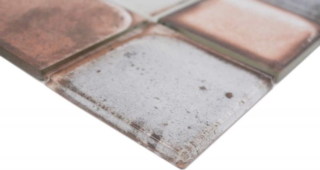 Handmuster Glasmosaik Mosaikfliese Retro Vinatage Zement Style Pastell Beige MOS88-S06_m