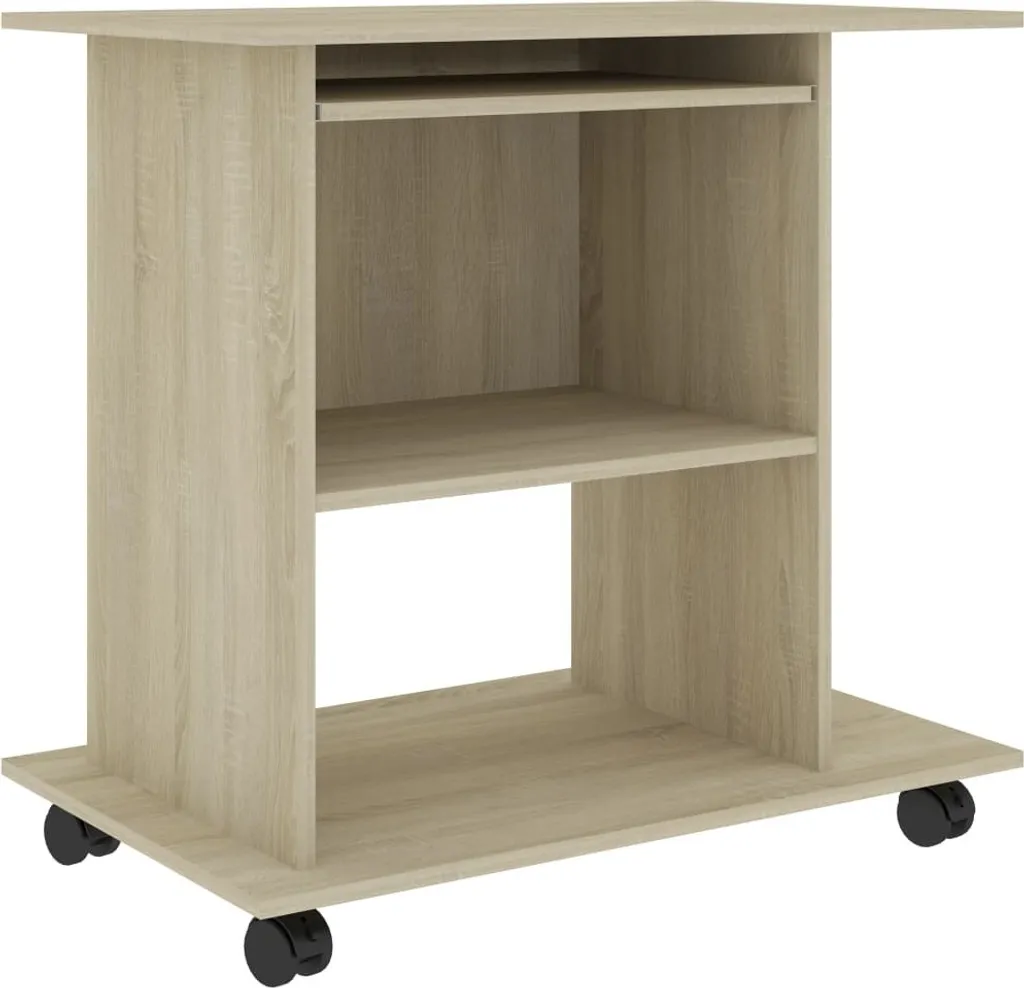 Scrivania Computer Rovere Sonoma 80x50x75 cm | Salvaspazio SYFAX™