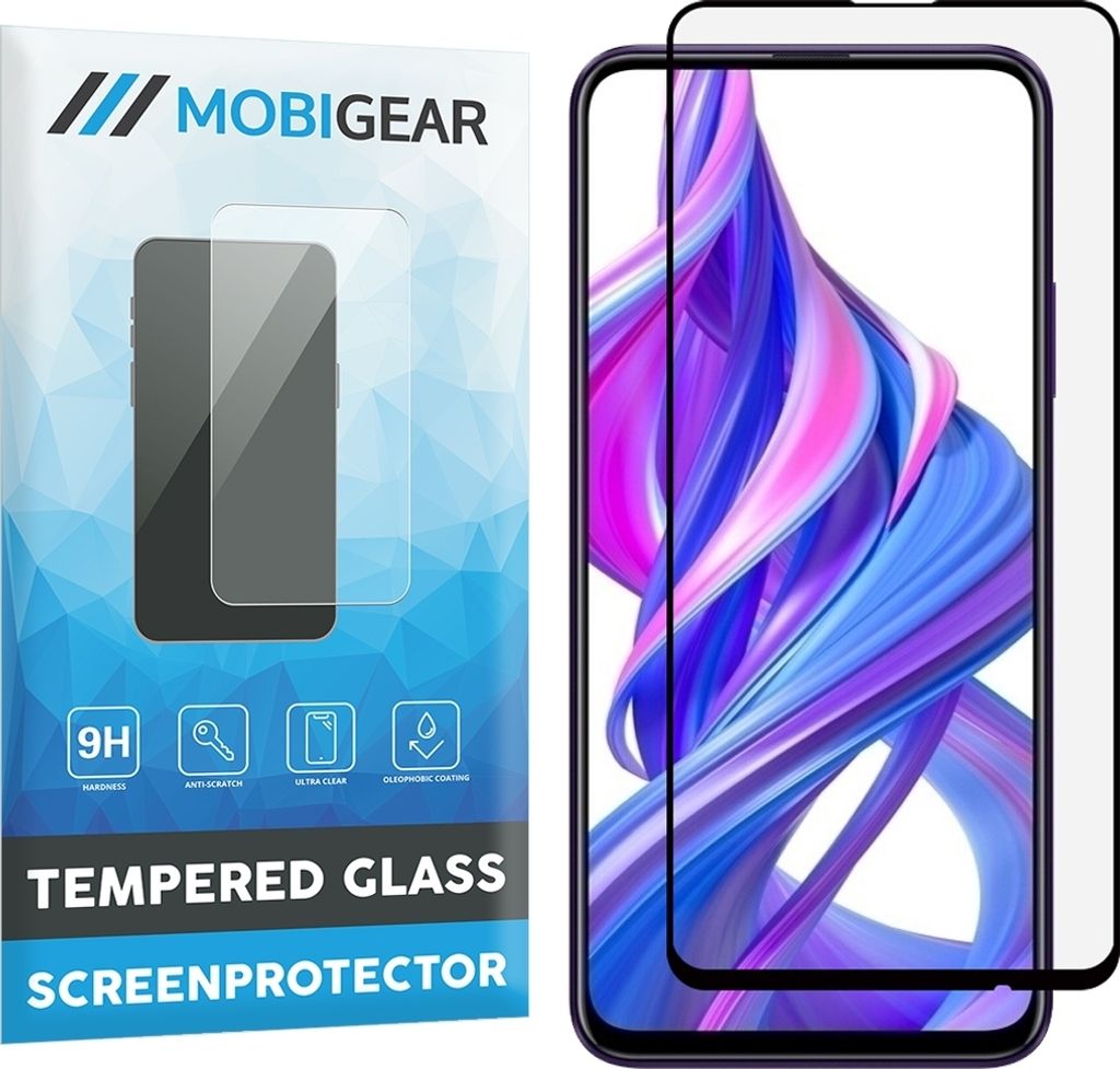Mobigear Premium HONOR 9X Pro Panzerglas Gehärtetes Glas Displayschutz - Hüllenfreundlich - Schwarz
