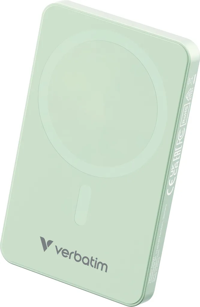 Power Bank Charge Rapide 35W avec Induction et Sortie QC 3.0 - Vert