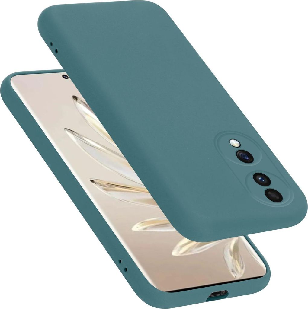 Cadorabo Hülle für Honor 70 Hülle Silikon Handyhülle Case aus flüssigem Silikon, Kratzfeste und stoßfeste Schutzhülle für Honor 70
