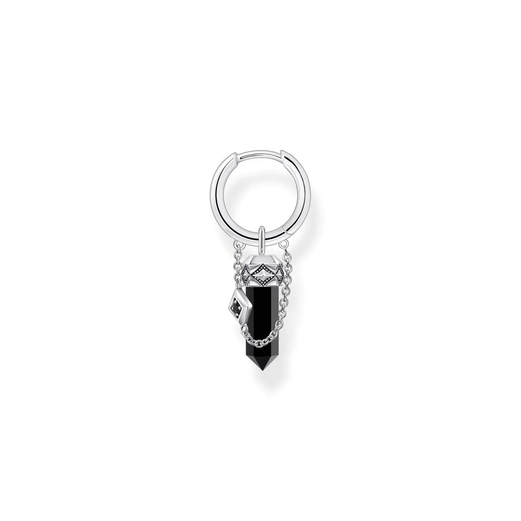 Boucle d'Oreille Individuelle pour Ear Stack - Argent 925 Noirci