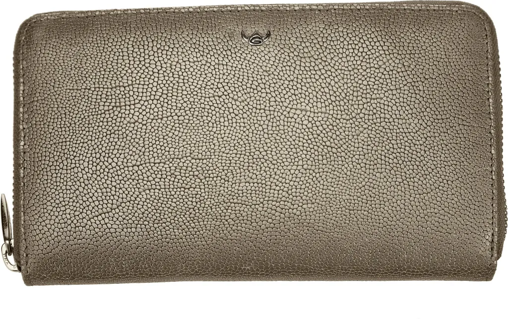 Golden Head Riso Portafoglio Donna Zip 18cm fango | Protezione RFID