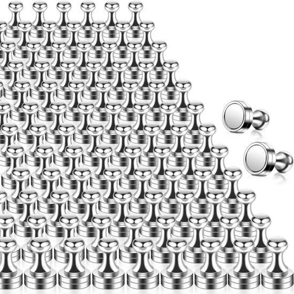 Lot de 100 petits aimants de bureau blancs puissants en néodyme N52