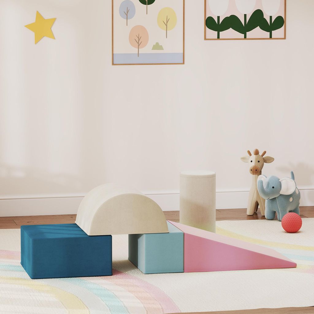 SUGIFT Schaumstoff Bausteine 5er-Set Baby Kleinkind, Produktbild 