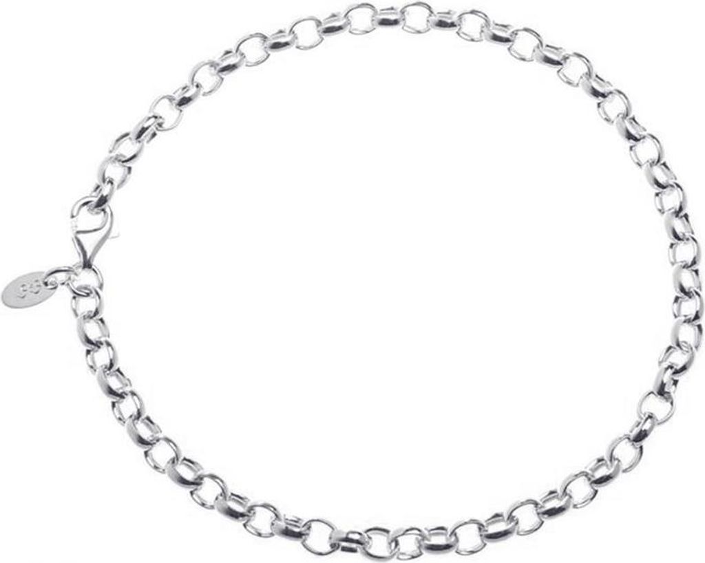 SILBERKETTEN STORE Erbskette Armband 4mm - 925 Silber, Länge wählbar von 16-25cm - 20cm