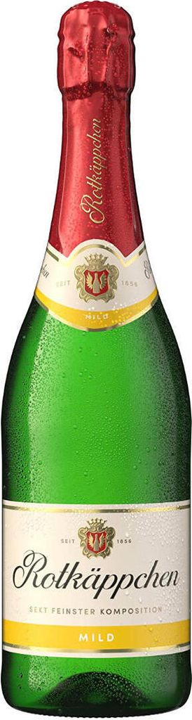 A bottle of Rotkäppchen Sekt Mild.